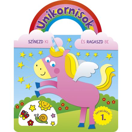 Unikornisok - Színezd ki és ragaszd be matricákkal 1.