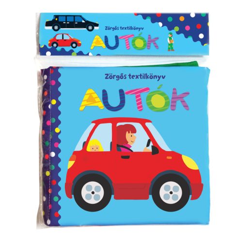 Zörgős textilkönyv - Autók