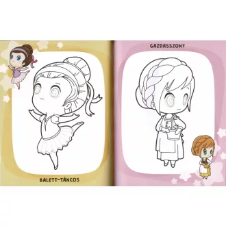 Manga színező kicsiknek