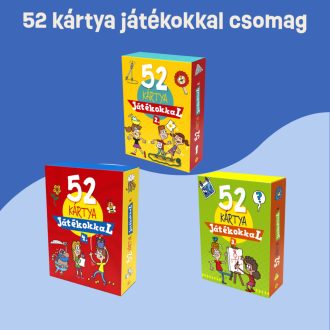 52 kártya játékokkal csomag