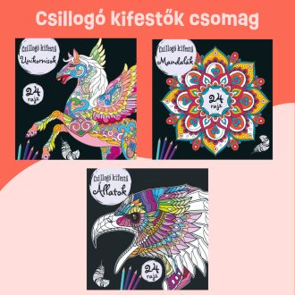 Csillogó kifestők csomag