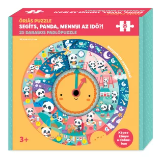 Segíts, Panda, mennyi az idő?! - Óriás puzzle