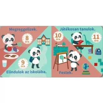 Segíts, Panda, mennyi az idő?! - Óriás puzzle