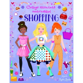 Csillogó öltöztető matricákkal - Shopping