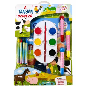 A tanyán - színező 