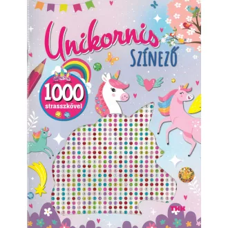 Unikornis színező - 1000 strasszkővel